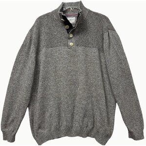 Flag & Anthem Men’s Heather Gray 1/4 Henley Pullover Sweater XXL